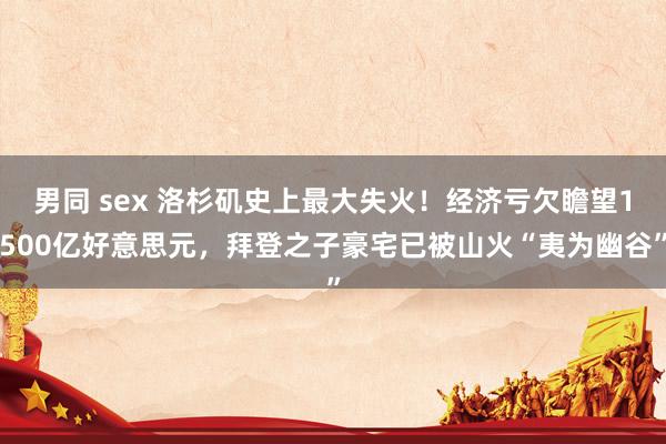 男同 sex 洛杉矶史上最大失火！经济亏欠瞻望1500亿好意思元，拜登之子豪宅已被山火“夷为幽谷”